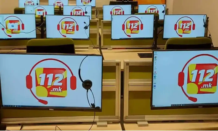 Notruf 112 in Mazedonien.